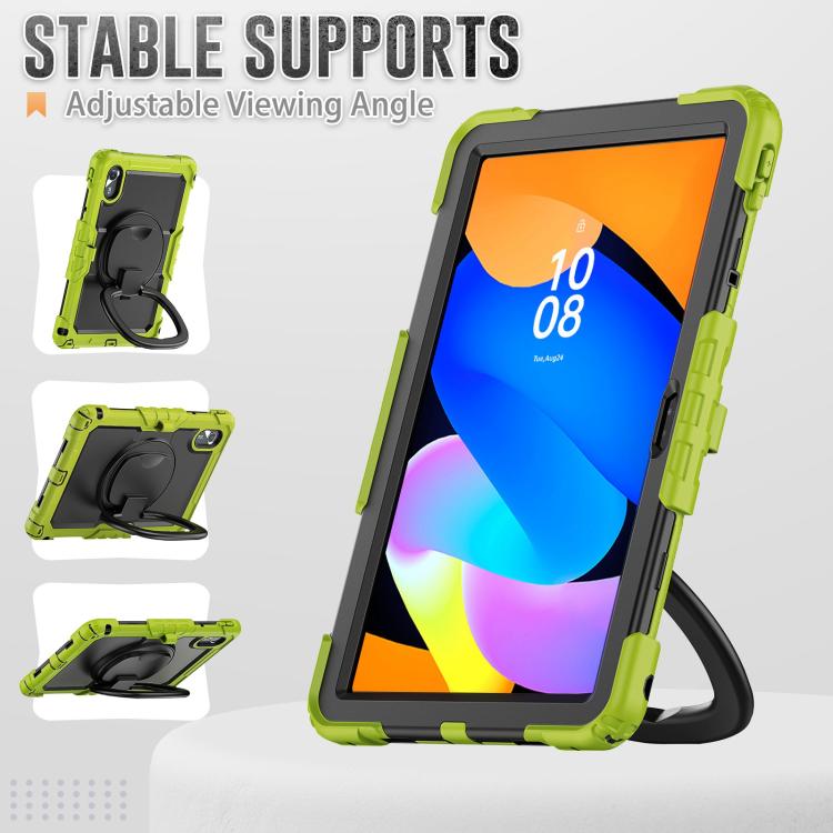 For Lenovo Xiaoxin Pad 2024 / 2025 Handle Silicone Hydric PC Tablet Case with Shoulder Strap