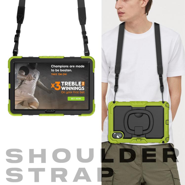 For Lenovo Xiaoxin Pad 2024 / 2025 Handle Silicone Hydric PC Tablet Case with Shoulder Strap