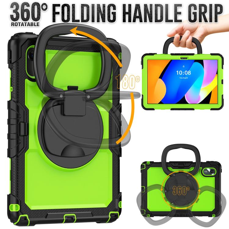 For Lenovo Xiaoxin Pad 2024 / 2025 Handle Silicone Hydric PC Tablet Case with Shoulder Strap