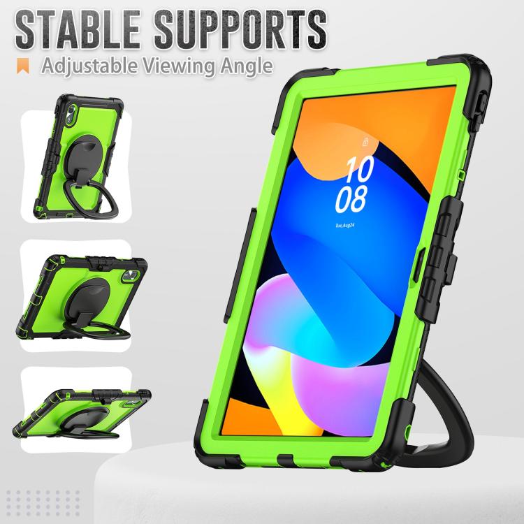 For Lenovo Xiaoxin Pad 2024 / 2025 Handle Silicone Hydric PC Tablet Case with Shoulder Strap
