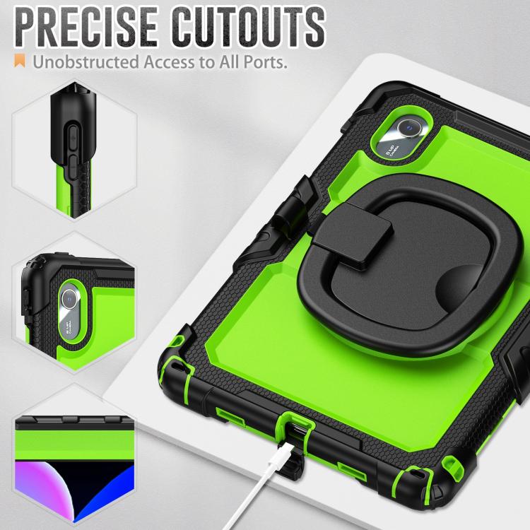 For Lenovo Xiaoxin Pad 2024 / 2025 Handle Silicone Hydric PC Tablet Case with Shoulder Strap