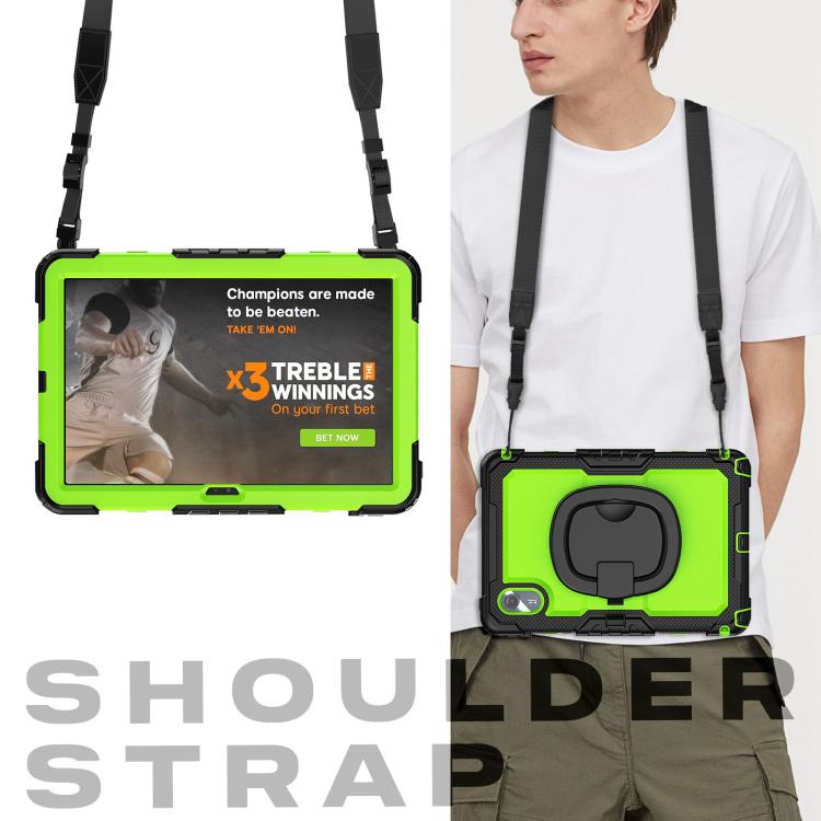 For Lenovo Xiaoxin Pad 2024 / 2025 Handle Silicone Hydric PC Tablet Case with Shoulder Strap