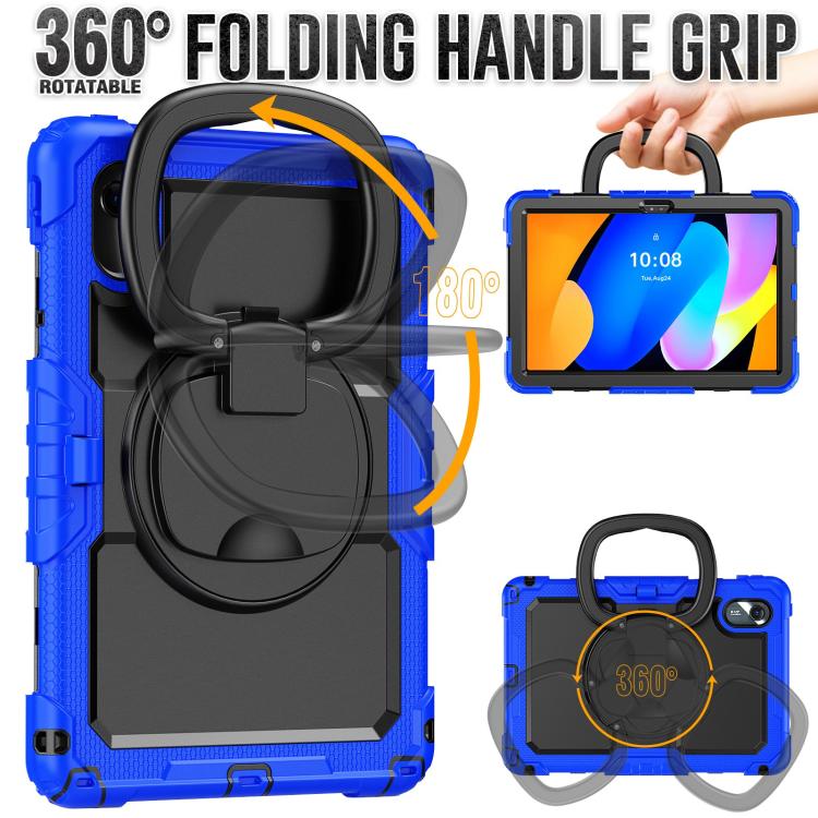 For Lenovo Xiaoxin Pad 2024 / 2025 Handle Silicone Hydric PC Tablet Case with Shoulder Strap