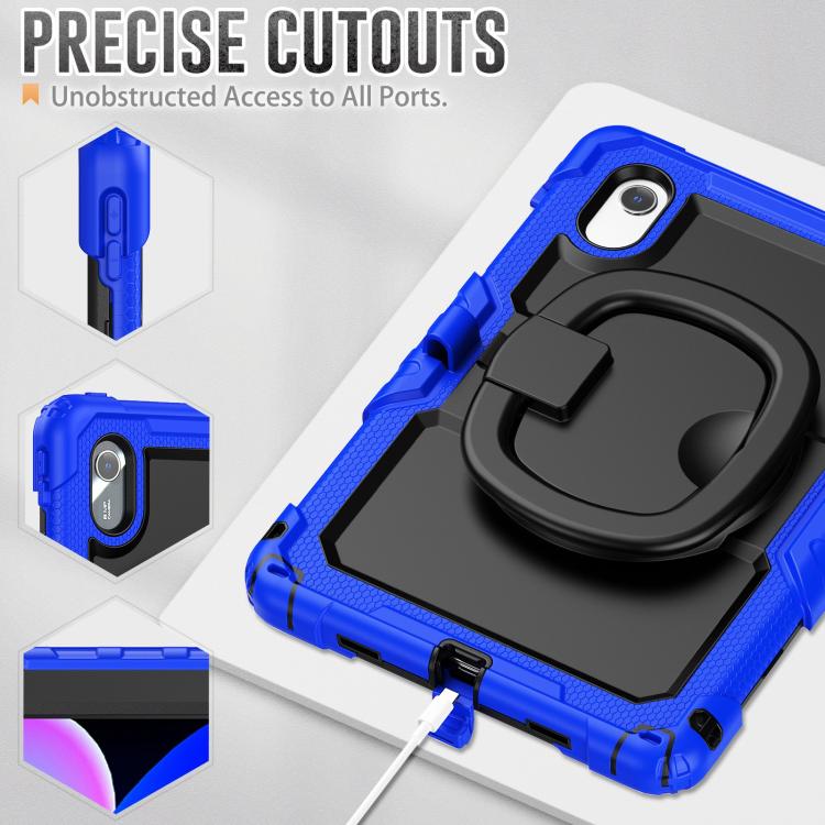 For Lenovo Xiaoxin Pad 2024 / 2025 Handle Silicone Hydric PC Tablet Case with Shoulder Strap