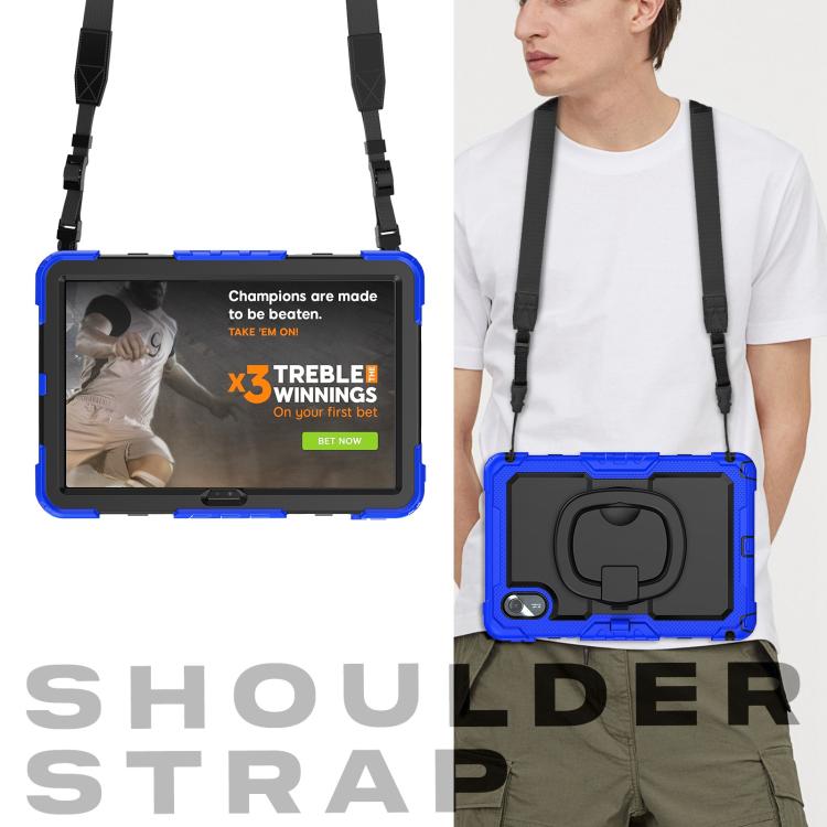 For Lenovo Xiaoxin Pad 2024 / 2025 Handle Silicone Hydric PC Tablet Case with Shoulder Strap
