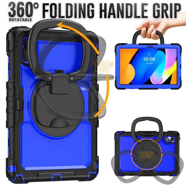 For Lenovo Xiaoxin Pad 2024 / 2025 Handle Silicone Hydric PC Tablet Case with Shoulder Strap