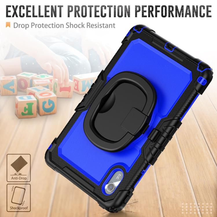 For Lenovo Xiaoxin Pad 2024 / 2025 Handle Silicone Hydric PC Tablet Case with Shoulder Strap