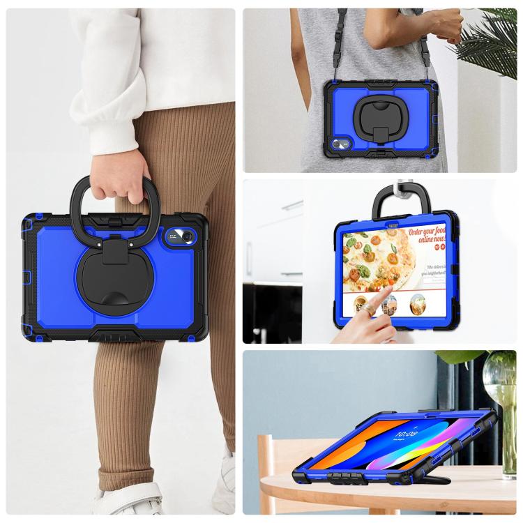 For Lenovo Xiaoxin Pad 2024 / 2025 Handle Silicone Hydric PC Tablet Case with Shoulder Strap