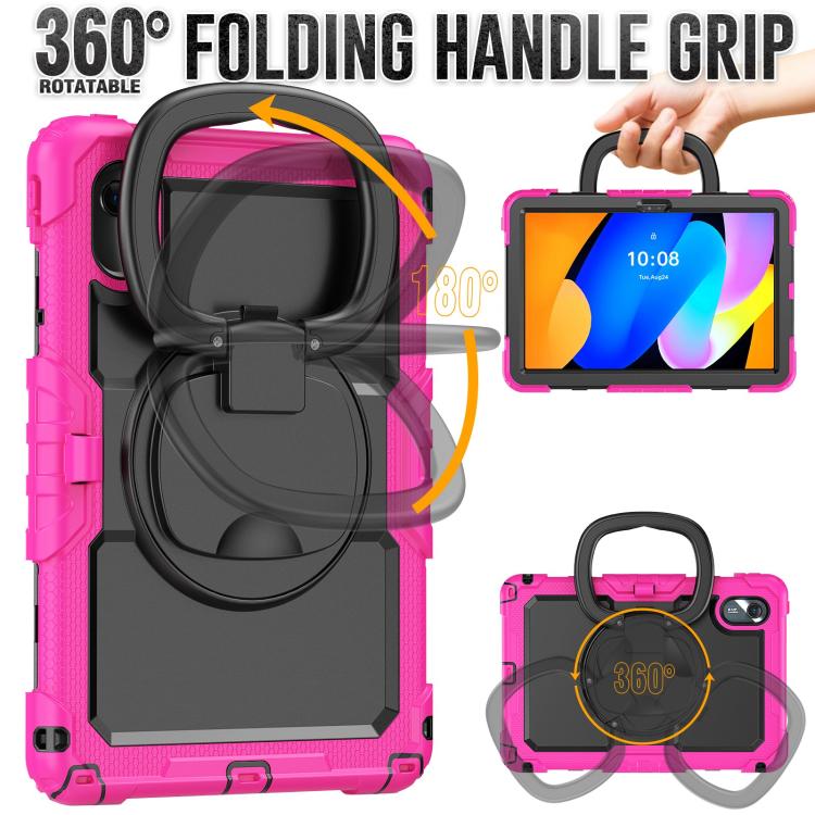 For Lenovo Xiaoxin Pad 2024 / 2025 Handle Silicone Hydric PC Tablet Case with Shoulder Strap