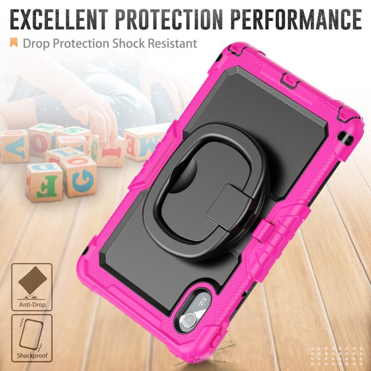 For Lenovo Xiaoxin Pad 2024 / 2025 Handle Silicone Hydric PC Tablet Case with Shoulder Strap
