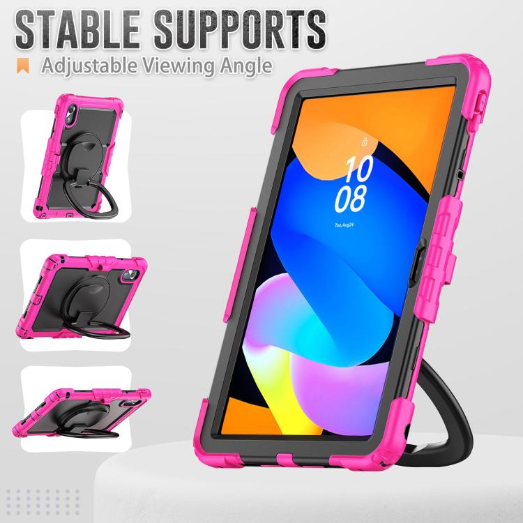 For Lenovo Xiaoxin Pad 2024 / 2025 Handle Silicone Hydric PC Tablet Case with Shoulder Strap