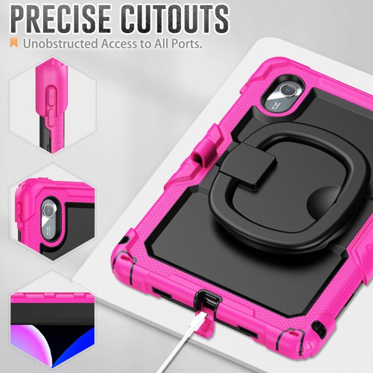 For Lenovo Xiaoxin Pad 2024 / 2025 Handle Silicone Hydric PC Tablet Case with Shoulder Strap