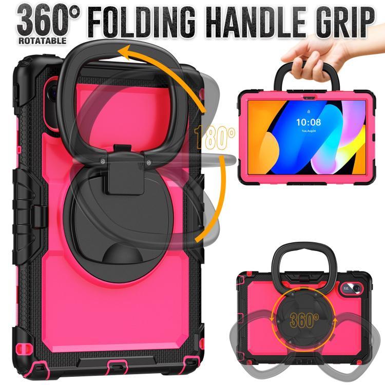 For Lenovo Xiaoxin Pad 2024 / 2025 Handle Silicone Hydric PC Tablet Case with Shoulder Strap