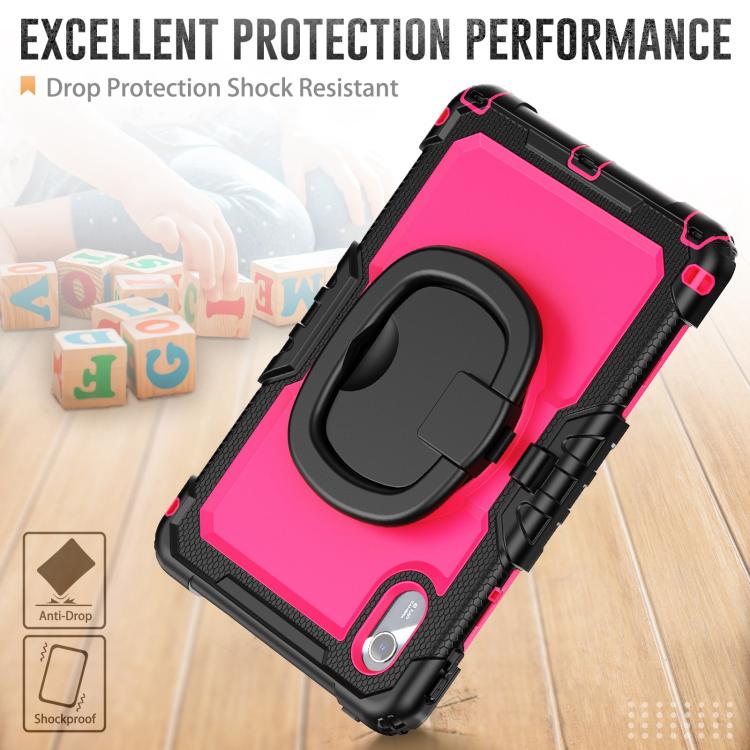 For Lenovo Xiaoxin Pad 2024 / 2025 Handle Silicone Hydric PC Tablet Case with Shoulder Strap