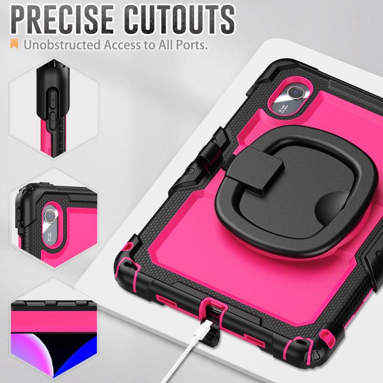 For Lenovo Xiaoxin Pad 2024 / 2025 Handle Silicone Hydric PC Tablet Case with Shoulder Strap