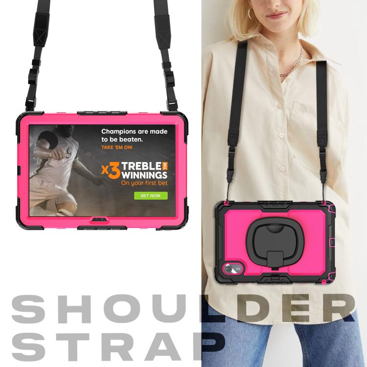For Lenovo Xiaoxin Pad 2024 / 2025 Handle Silicone Hydric PC Tablet Case with Shoulder Strap