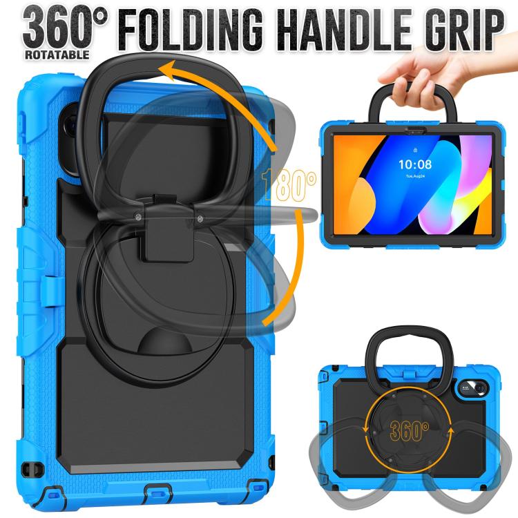 For Lenovo Xiaoxin Pad 2024 / 2025 Handle Silicone Hydric PC Tablet Case with Shoulder Strap