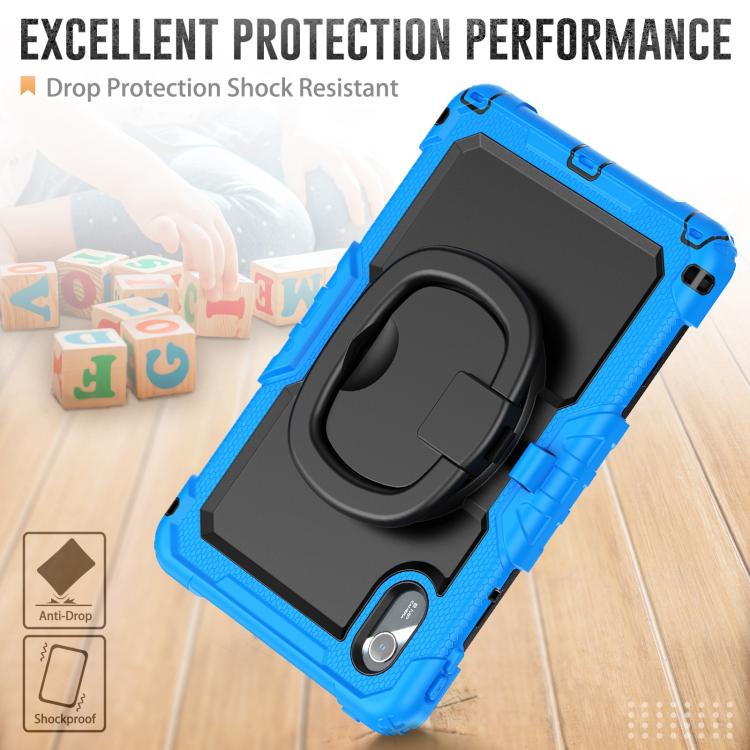 For Lenovo Xiaoxin Pad 2024 / 2025 Handle Silicone Hydric PC Tablet Case with Shoulder Strap