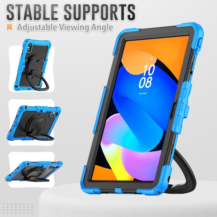 For Lenovo Xiaoxin Pad 2024 / 2025 Handle Silicone Hydric PC Tablet Case with Shoulder Strap