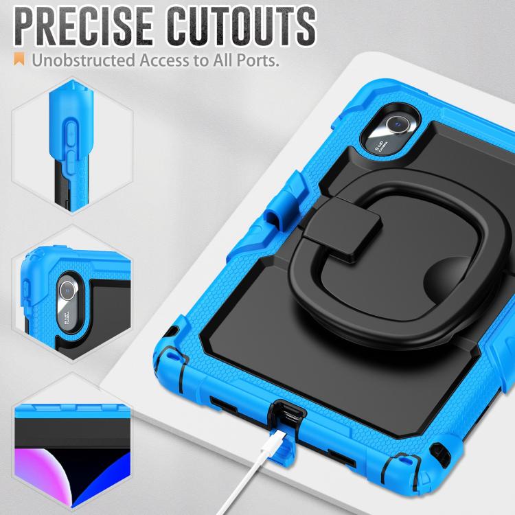 For Lenovo Xiaoxin Pad 2024 / 2025 Handle Silicone Hydric PC Tablet Case with Shoulder Strap