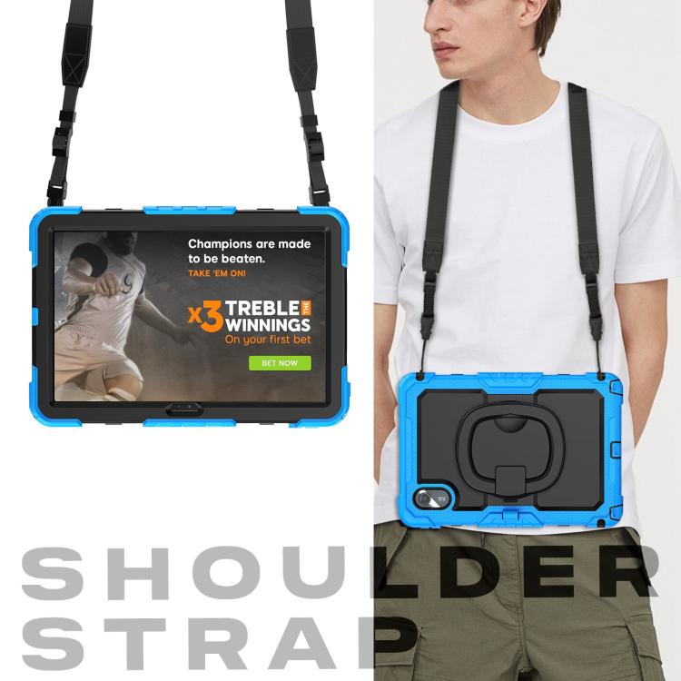 For Lenovo Xiaoxin Pad 2024 / 2025 Handle Silicone Hydric PC Tablet Case with Shoulder Strap