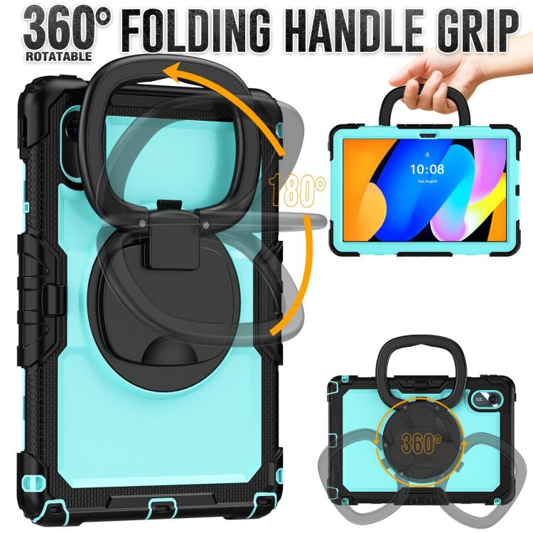For Lenovo Xiaoxin Pad 2024 / 2025 Handle Silicone Hydric PC Tablet Case with Shoulder Strap
