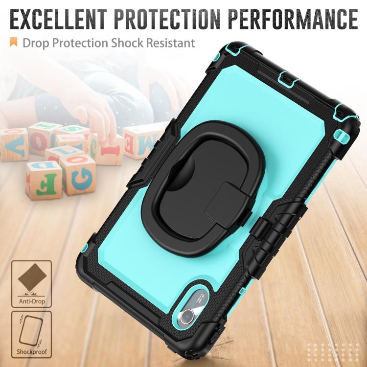 For Lenovo Xiaoxin Pad 2024 / 2025 Handle Silicone Hydric PC Tablet Case with Shoulder Strap
