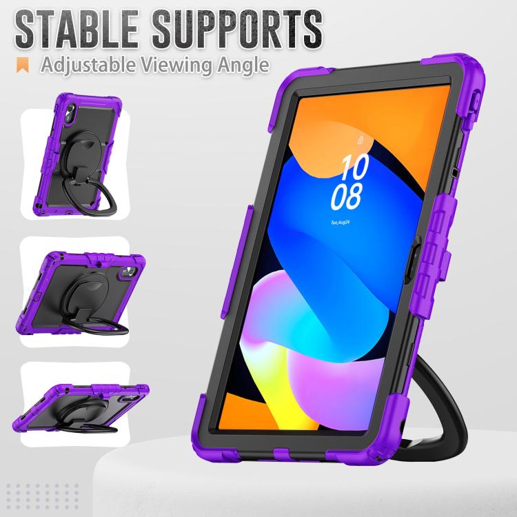 For Lenovo Xiaoxin Pad 2024 / 2025 Handle Silicone Hydric PC Tablet Case with Shoulder Strap