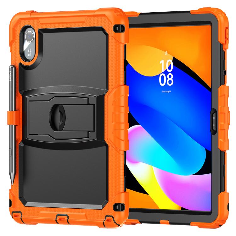 For Lenovo Xiaoxin Pad 11 2025 / 2024 Silicone Hydric PC Tablet Case with Shoulder Strap & Holder