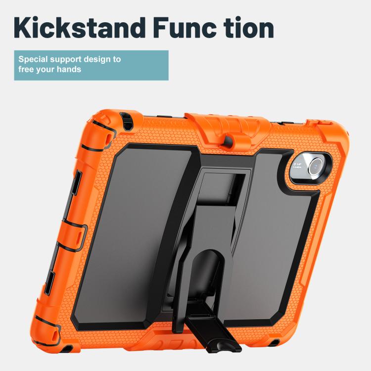 For Lenovo Xiaoxin Pad 11 2025 / 2024 Silicone Hydric PC Tablet Case with Shoulder Strap & Holder