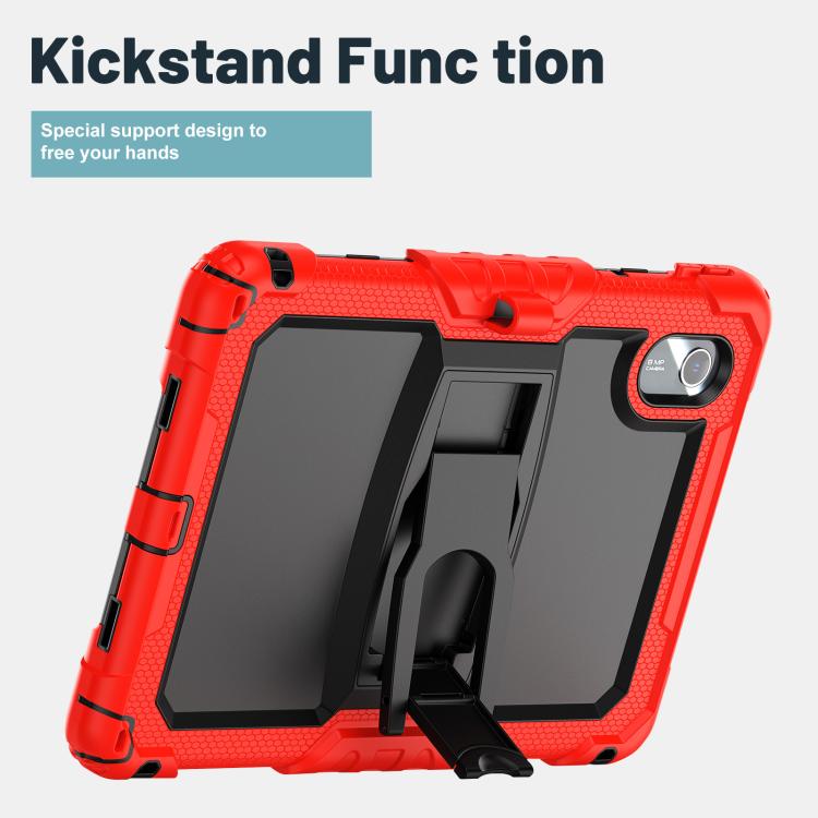 For Lenovo Xiaoxin Pad 11 2025 / 2024 Silicone Hydric PC Tablet Case with Shoulder Strap & Holder