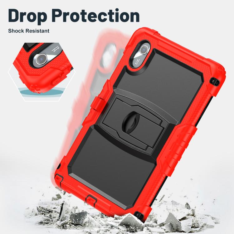 For Lenovo Xiaoxin Pad 11 2025 / 2024 Silicone Hydric PC Tablet Case with Shoulder Strap & Holder