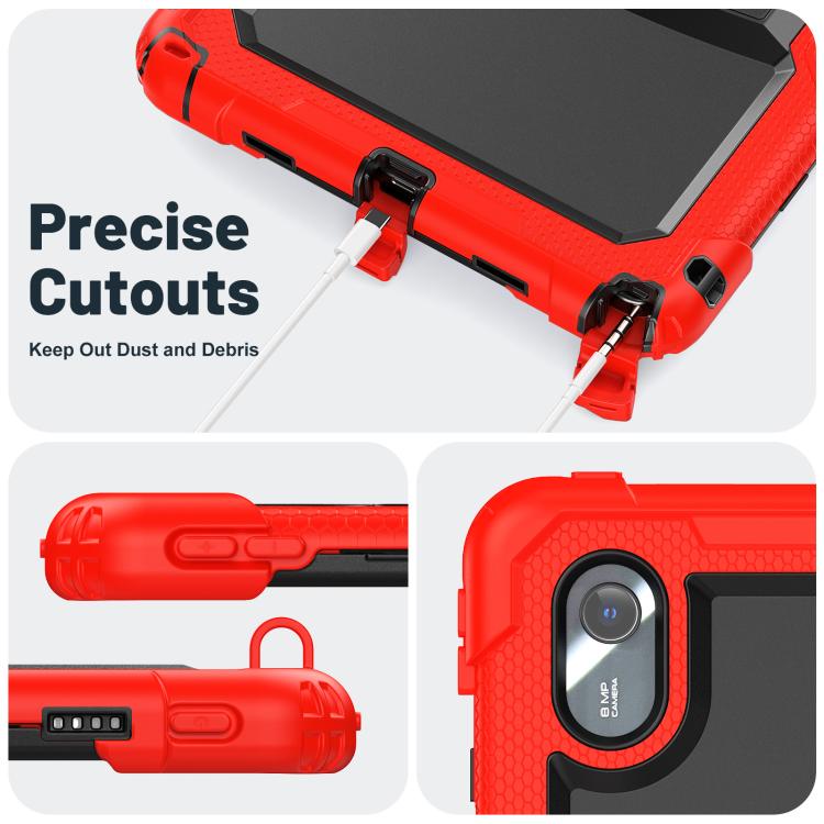 For Lenovo Xiaoxin Pad 11 2025 / 2024 Silicone Hydric PC Tablet Case with Shoulder Strap & Holder
