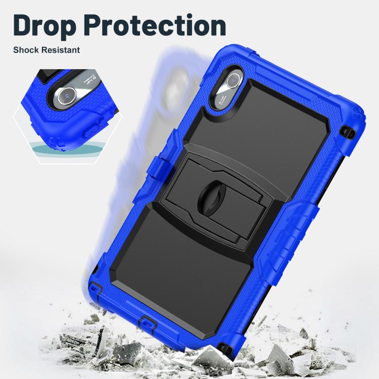 For Lenovo Xiaoxin Pad 11 2025 / 2024 Silicone Hydric PC Tablet Case with Shoulder Strap & Holder