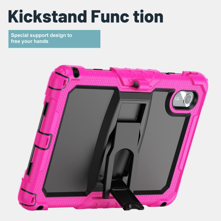 For Lenovo Xiaoxin Pad 11 2025 / 2024 Silicone Hydric PC Tablet Case with Shoulder Strap & Holder