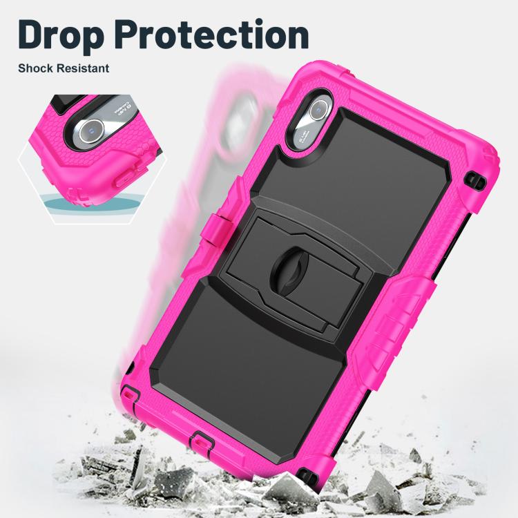 For Lenovo Xiaoxin Pad 11 2025 / 2024 Silicone Hydric PC Tablet Case with Shoulder Strap & Holder