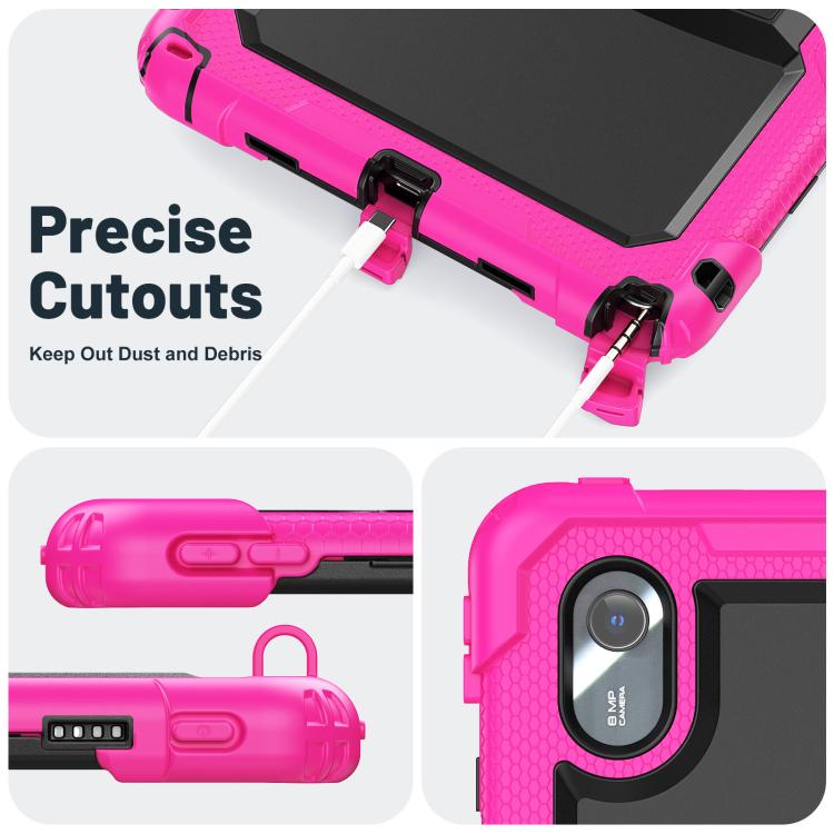 For Lenovo Xiaoxin Pad 11 2025 / 2024 Silicone Hydric PC Tablet Case with Shoulder Strap & Holder