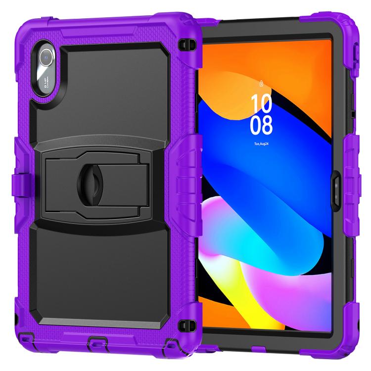 For Lenovo Xiaoxin Pad 11 2025 / 2024 Silicone Hydric PC Tablet Case with Shoulder Strap & Holder