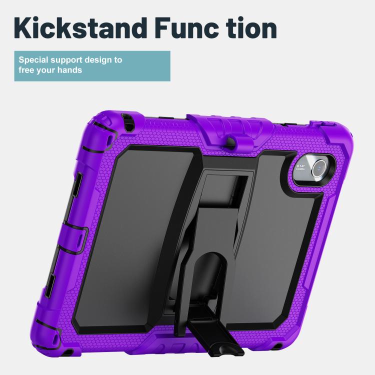 For Lenovo Xiaoxin Pad 11 2025 / 2024 Silicone Hydric PC Tablet Case with Shoulder Strap & Holder