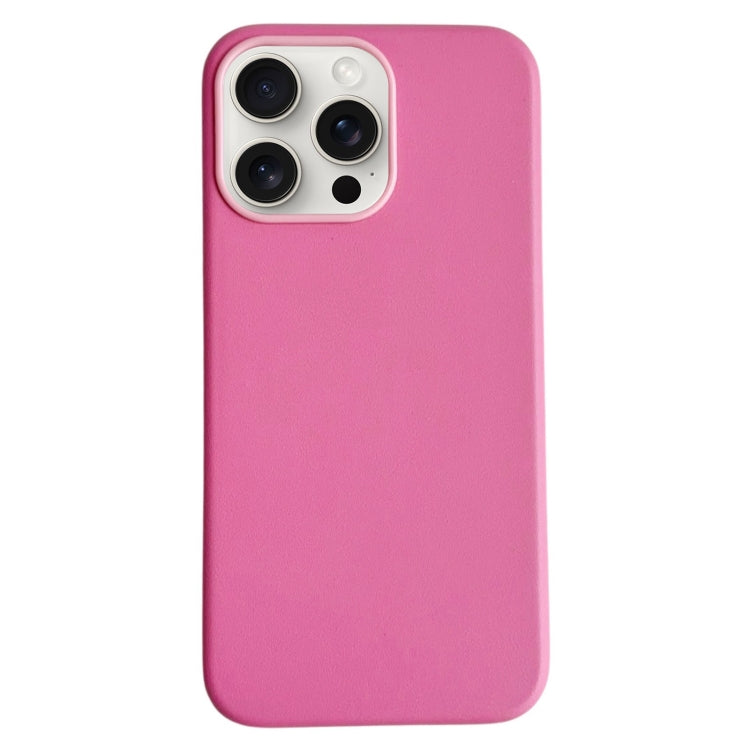 For iPhone 16 Pro Max Pure Color Leather Magsafe Magnetic Phone Case