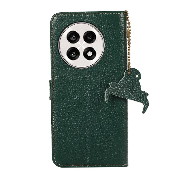 For OnePlus Ace 5 / 13R 5G Genuine Leather Litchi Texture RFID Leather Phone Case