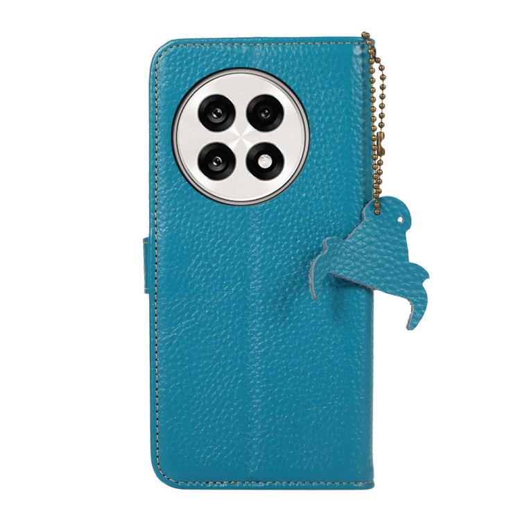 For OnePlus Ace 5 / 13R 5G Genuine Leather Litchi Texture RFID Leather Phone Case