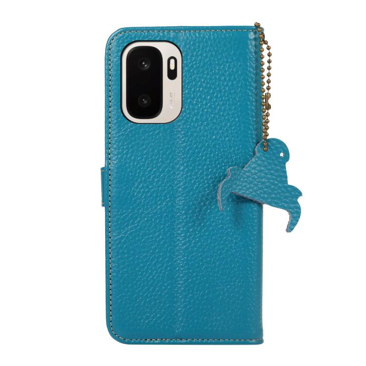 For OnePlus Ace 6 Ultra Genuine Leather Litchi Texture RFID Leather Phone Case