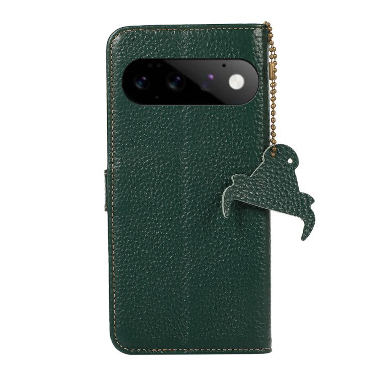 For Google Pixel 11 / 11 Pro Genuine Leather Litchi Texture RFID Leather Phone Case