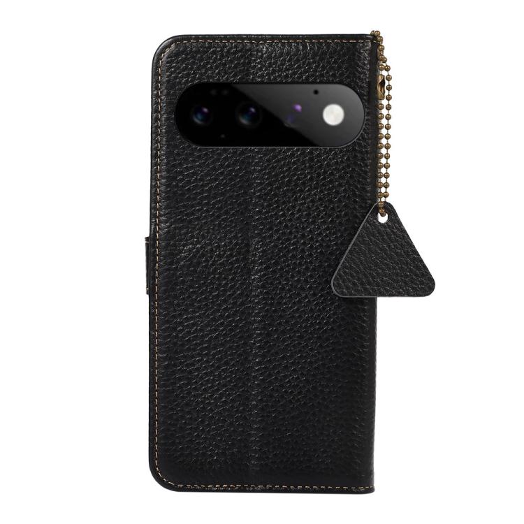 For Google Pixel 11 / 11 Pro Genuine Leather Litchi Texture RFID Leather Phone Case