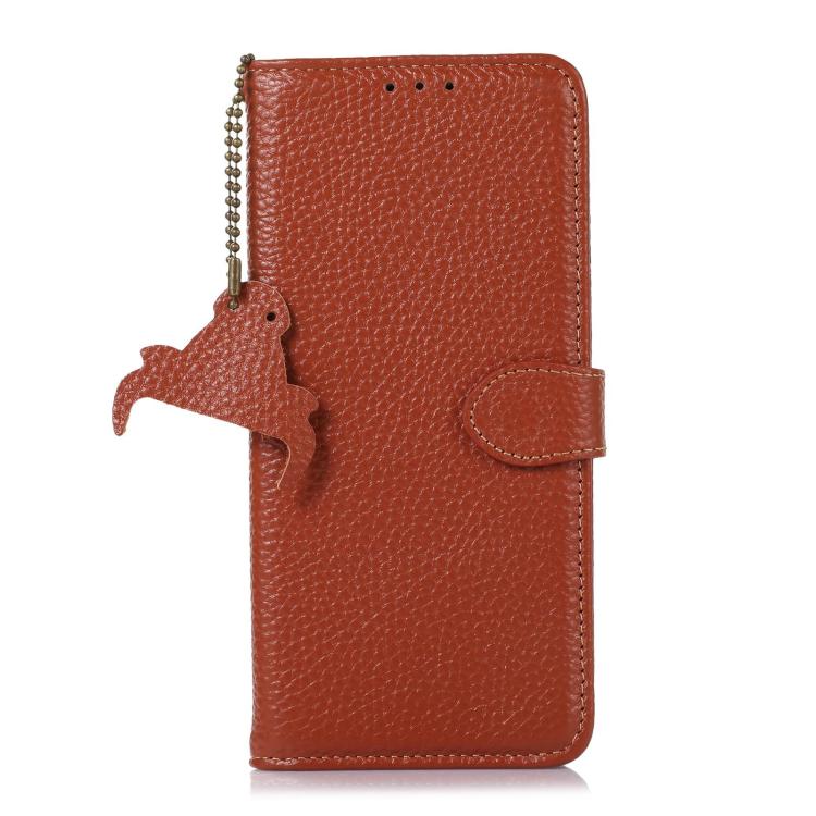 For Google Pixel 11 Pro XL Genuine Leather Litchi Texture RFID Leather Phone Case