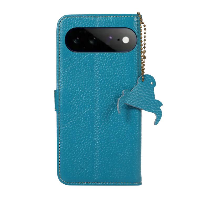 For Google Pixel 11 Pro XL Genuine Leather Litchi Texture RFID Leather Phone Case