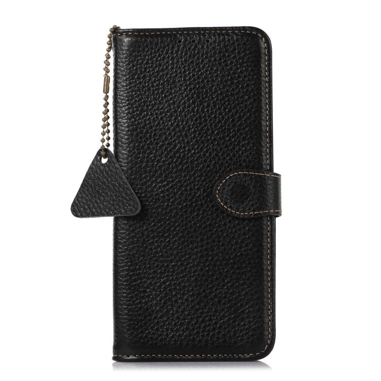 For Google Pixel 11 Pro XL Genuine Leather Litchi Texture RFID Leather Phone Case