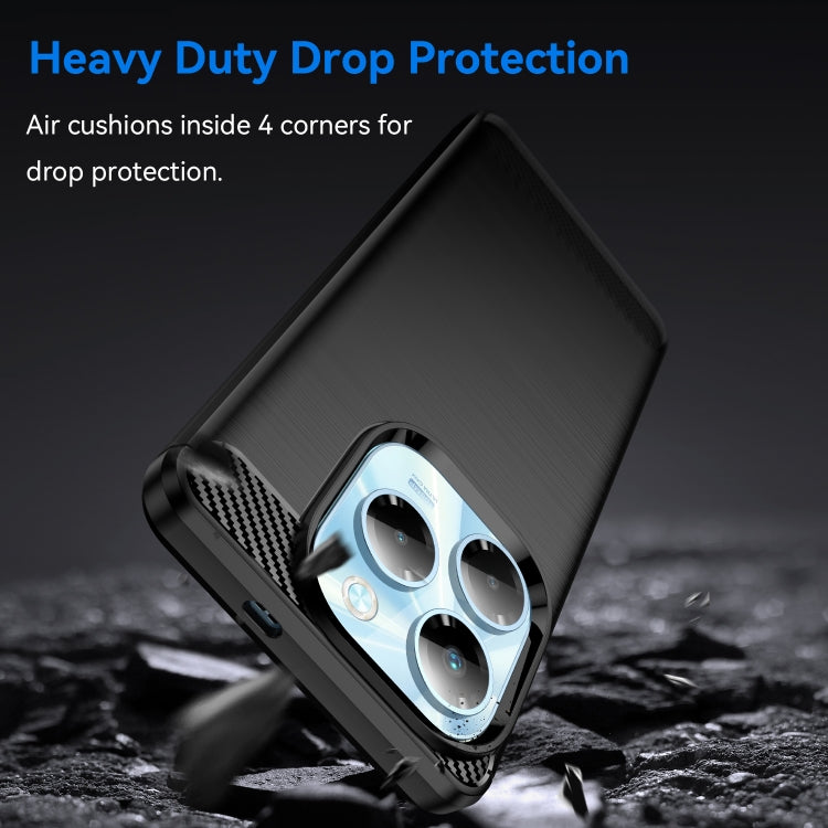 For Infinix Note 40X 5G Carbon Fiber Brushed Texture TPU Phone Case