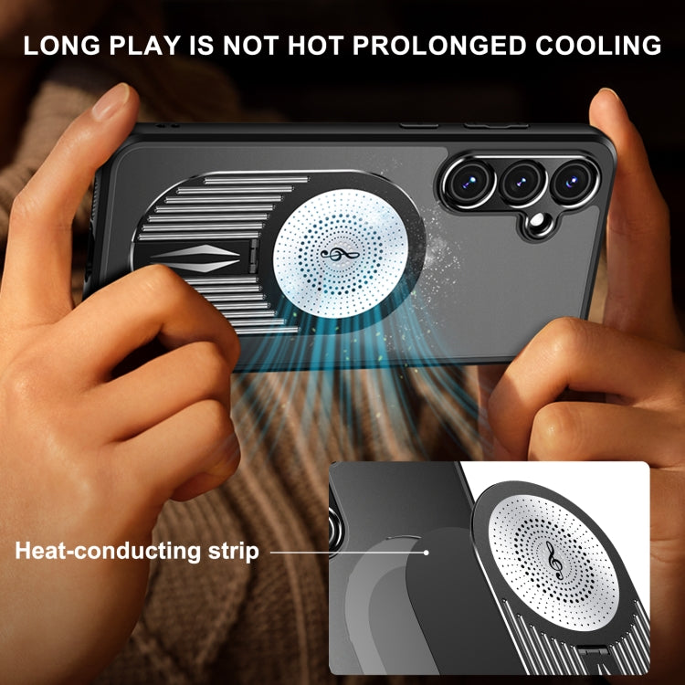 For Samsung Galaxy S24 FE 5G Heat Dissipation Aromatherapy MagSafe Holder Phone Case